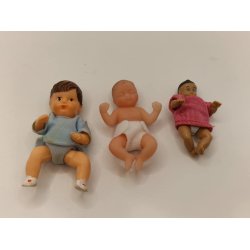 My mini baby i meget bld gummi. Inkl ble (ny)