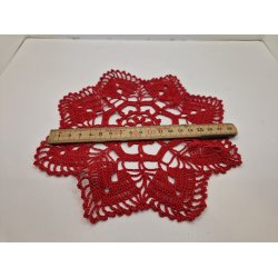 Juletrstppe/dug  (hndlavet) diameter 22 cm