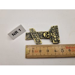 1 stk  Halloween gravsten i resin 5 x 2,5 cm (ny)