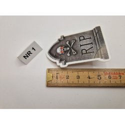 1. Stk Gravsten i kraftig karton (ny) ca 6 cm