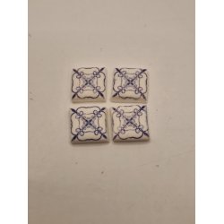 1 stk Mosaik Klinke (ny) 1,3 x 1,3 cm