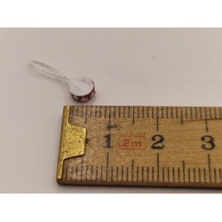 Julepynt tromme rd/hvid (hndlavet)