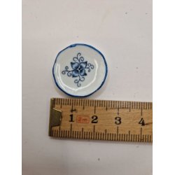 Tallerken i porceln   2,5 cm (ny)