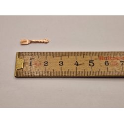 Gaffel i metal. Rose gold. (Ny)