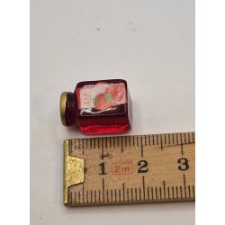 Jordbr marmelade glas i plastik (ny)