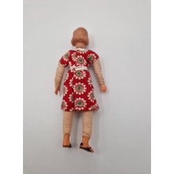 Caco dukke dame fra 1950/60'erne (vintage) 9,5 cm