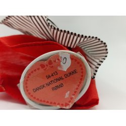 National dukke fra Rm i porceln inkl stativ. Hjde 16 cm med hoved bekldning 