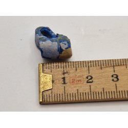 Bl keramik krus (hndlavet)