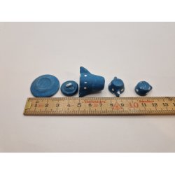 Bl malet keramik st (vintage)