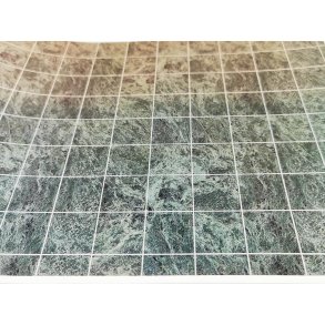 Grn flise tapet med relief (nyt)