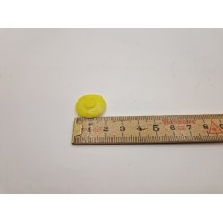 Gul underkop i plastik (vintage)  2,1 cm