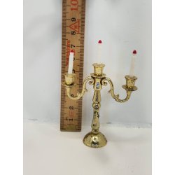 3 armet lysestage i plastik (vintage)