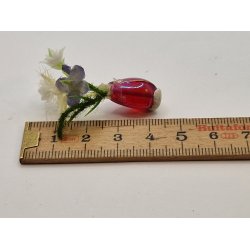 Vase med blomster (hndlavet)