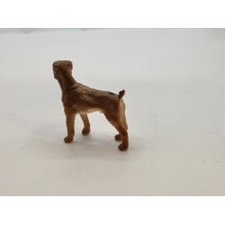 Bokser hund i plastik (brugt)