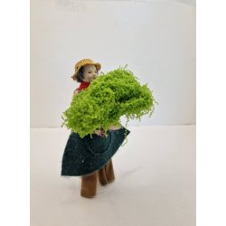 Pose med kunstig grnt (nyt) uden dukke