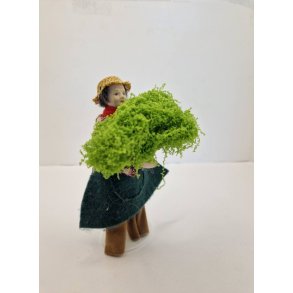 Pose med kunstig grnt (nyt) uden dukke