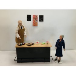 2 stk the reklame plakater. Lamineret (hndlavet)