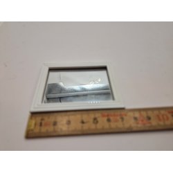 Spejl i tr ramme (brugt) 7,5 x 5,7 cm
