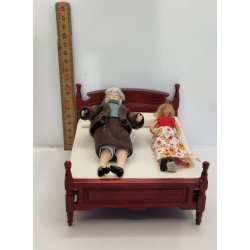 Dobbeltseng i tr (brugt)