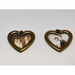 Brudebillede i guld ramme (hndlavet)