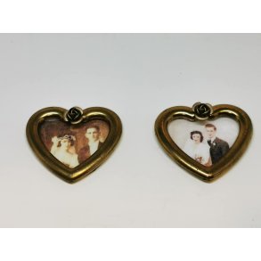 Brudebillede i guld ramme (hndlavet)