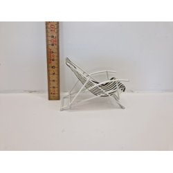 Sol/strand stol med metal stativ (vintage)