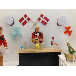 Ballon hund i resin (ny)