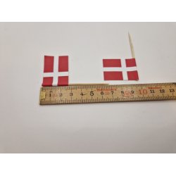 2 stk dannebrogsflag i papir (nye)