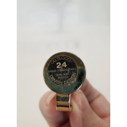 Krus/vase med 24 karat forgyldning Altecco Danish Design, (brugt)