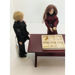 Smykke vedhng eller lille armbnd i metal ("slv") (nyt)  1 cm