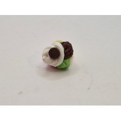 Isvaffel med kugler, guf og fldebolle (hndlavet)