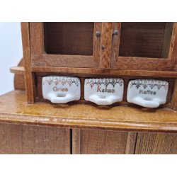 Sknk med porcelns skuffer (vintage fra 1940'erne)