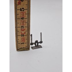 Lysestage med 2 lys i tin. (Vintage fra 1940'erne)