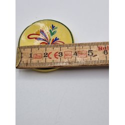 Platte i keramik, muligvis norsk rosemaling (vintage)