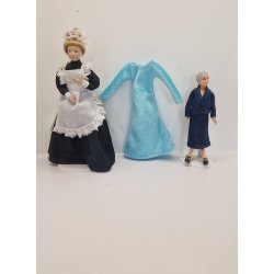 Velour kjole (hndlavet)