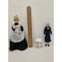 Skammel i hvidmalet tr (brugt/som ny)