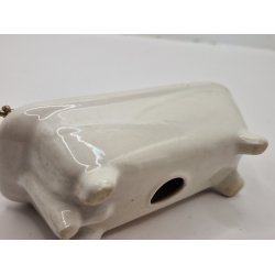 Badekar i porceln med mnster p siden (vintage)