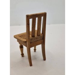 Spisebordsstol I tr med flettet sde. Schneegas (antik/lidt defekt)