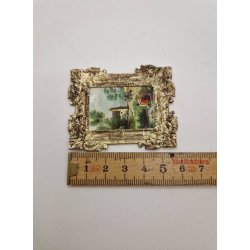 Billede i en Erhard &amp; Shne ramme metalramme (antik)