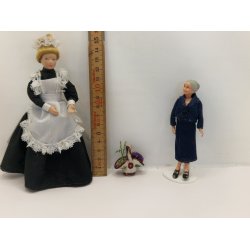 Kurv i keramik med blomster (vintage)