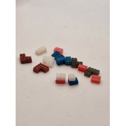 1 stk Gul "lege" klods i resin (hndlavet)