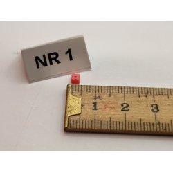 1 stk rosa mikro "lege" klods i resin (hndlavet)