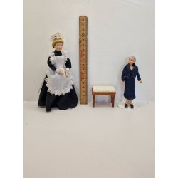 Skammel/taburet. Mini Moundus. Queen Ann (vintage/meget fin stand)