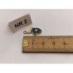 Juletrs pynt/smykke vedhng i metal (nyt)