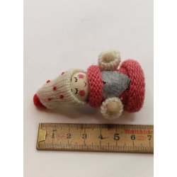 Nisse pige (ny) 6,5 cm inkl huen
