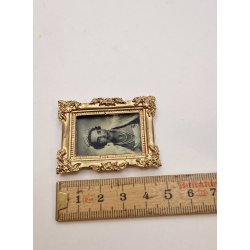 Billede af dronning Ingrid (hndlavet)