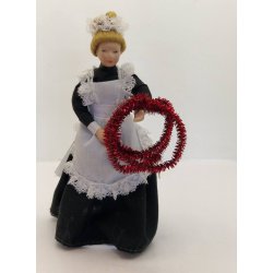 Rd glimmer guirlande 45 cm (ny)