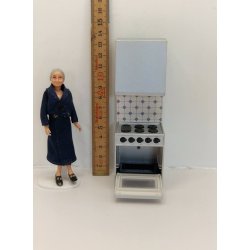 Kkken modul med komfur. Lundby (brugt)