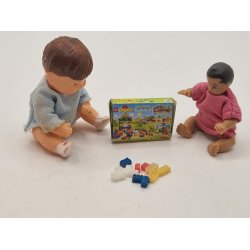 Lego ske med 10 assorterede klodser (hndlavet)