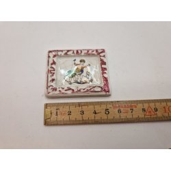 Billede af brn og hund i porceln (vintage)